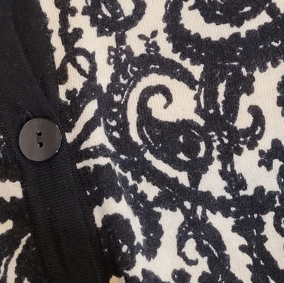 Talbots Merino Wool Paisley Cardigan - Size M - Picture 5 of 7